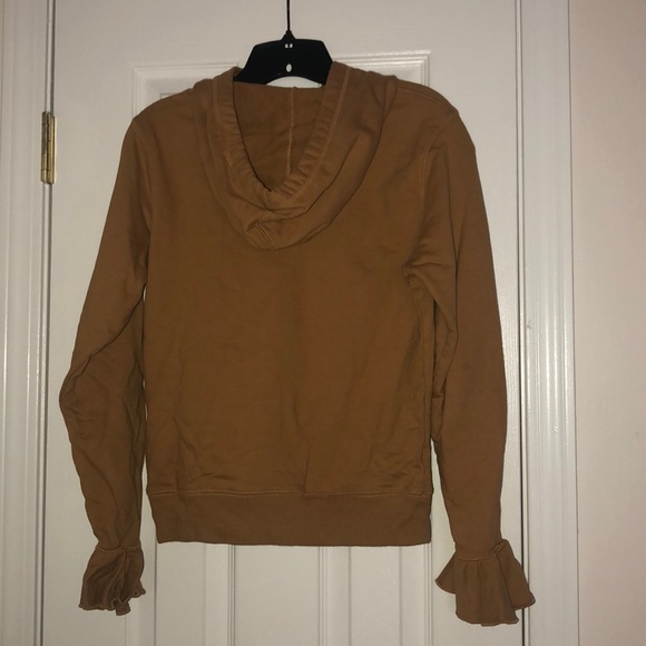 (JCrew) ruffle sleeved hoodie - Picture 2 of 7